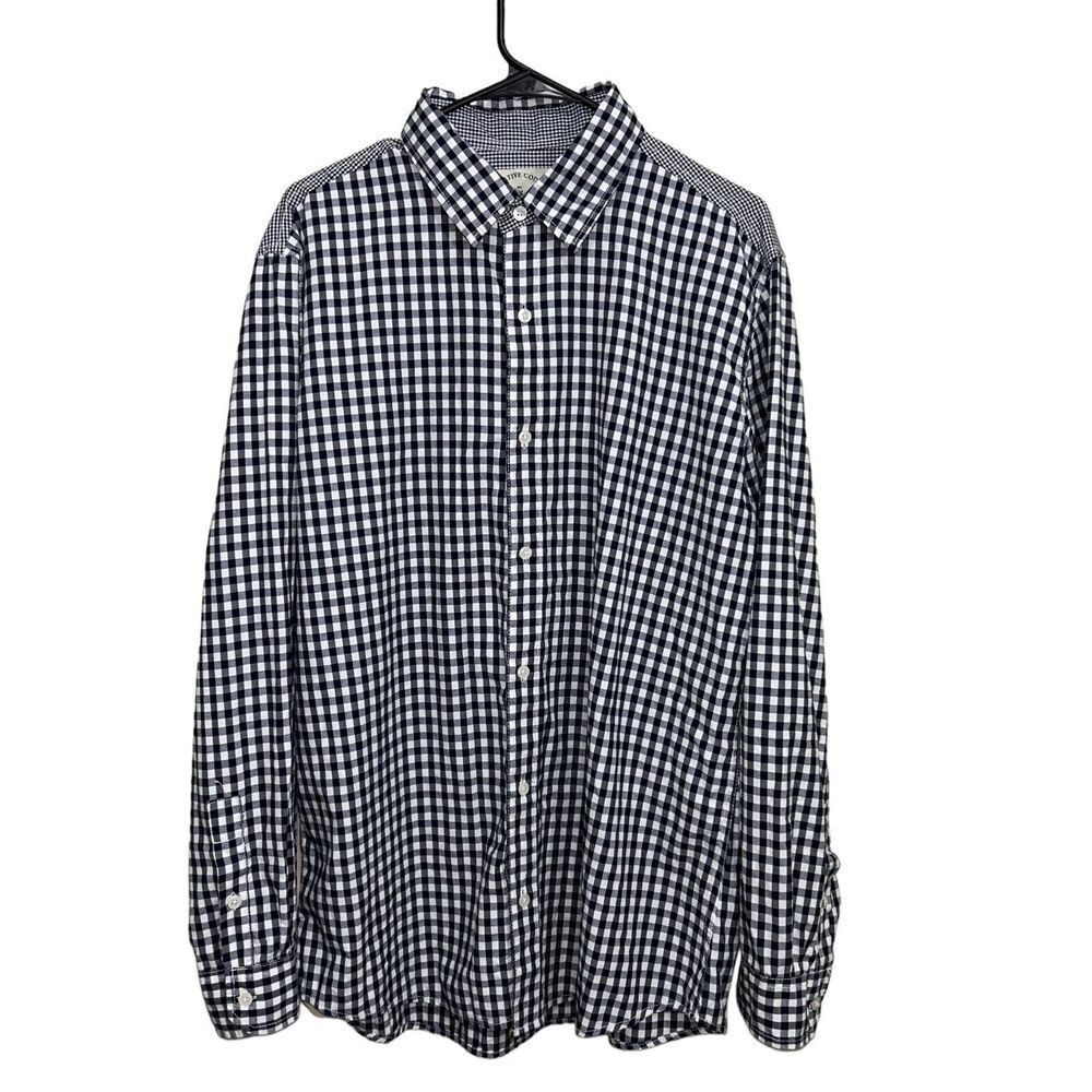 Native Code Cotton Blend Long‎ Sleeve Button Down Men's XL Professional Shirt